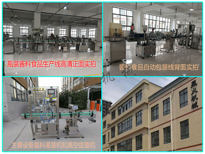 星火公司酱料食品自动包装线及其设备实拍